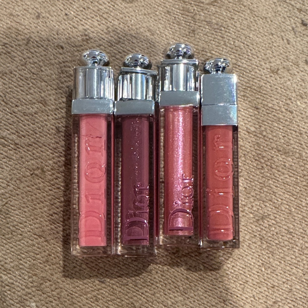 Dior Gloss Set — Coral, Mauve, Shimmer Pink & Peach - 3 left for sale (first 3)